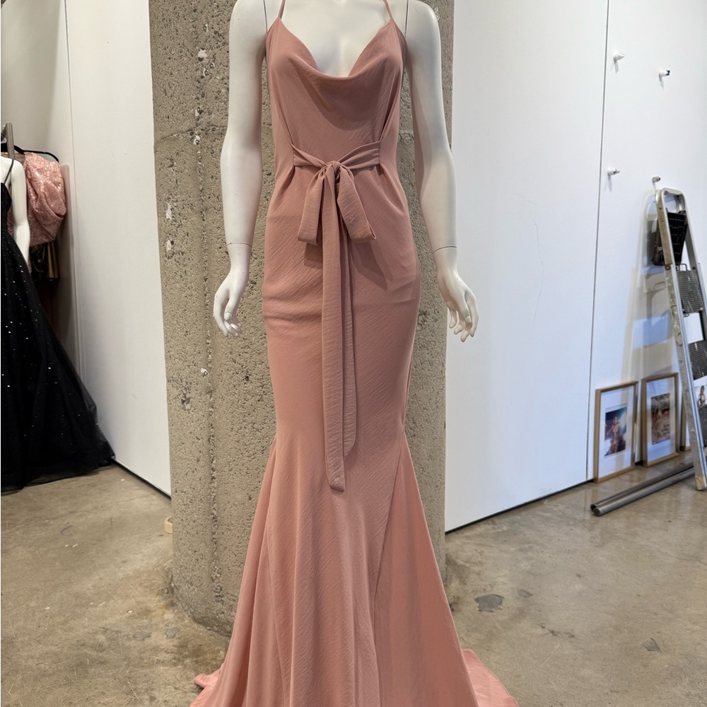 Elegant Pink Evening Gown